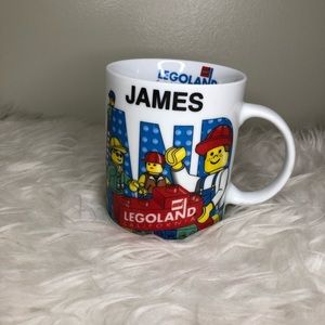 Vintage 1998 Legoland James California ceramic mug